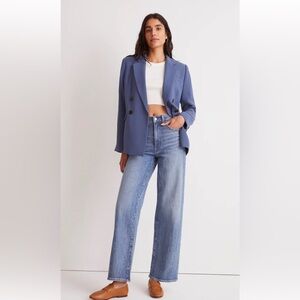 Madewell perfect vintage wide leg jean in Heathcote wash. Great condition.